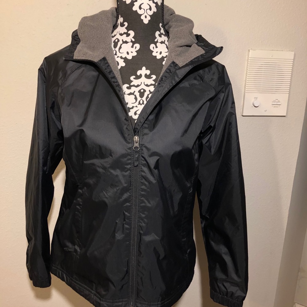 Women’s small LL Bean black waterproof jacket
